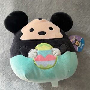 Disney Mickey Mouse Plush with Easter Egg - Black and Aqua